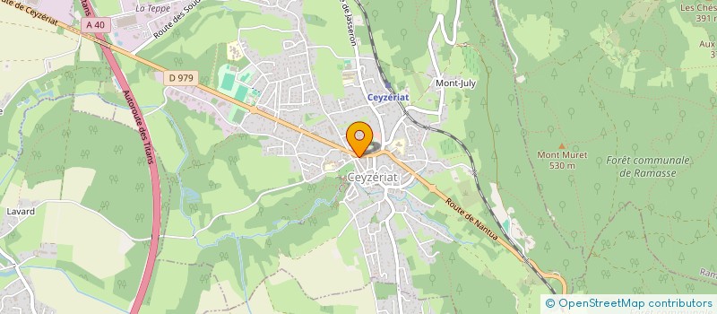 localisation de l'entreprise MADAME BERENGERE TRENTESAUX à CEYZERIAT