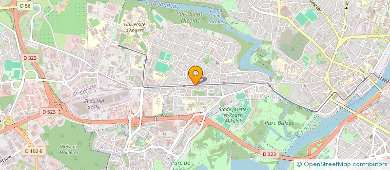 localisation de l'entreprise MADAME BERENICE BENARD à ANGERS