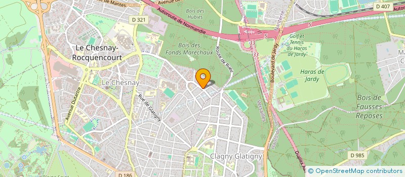 localisation de l'entreprise MADAME BERENICE BOUDET  LE CHESNAY-ROCQUENCOURT