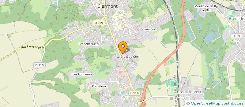 localisation de l'entreprise MADAME BERENICE CHANTRAINE  CLERMONT