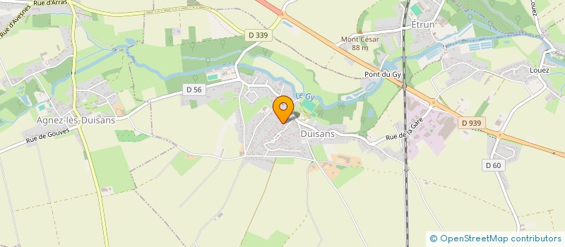 localisation de l'entreprise MADAME BERENICE COUAILLET  DUISANS