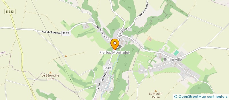 localisation de l'entreprise MADAME BERENICE DEBRIL  FIEFFES-MONTRELET