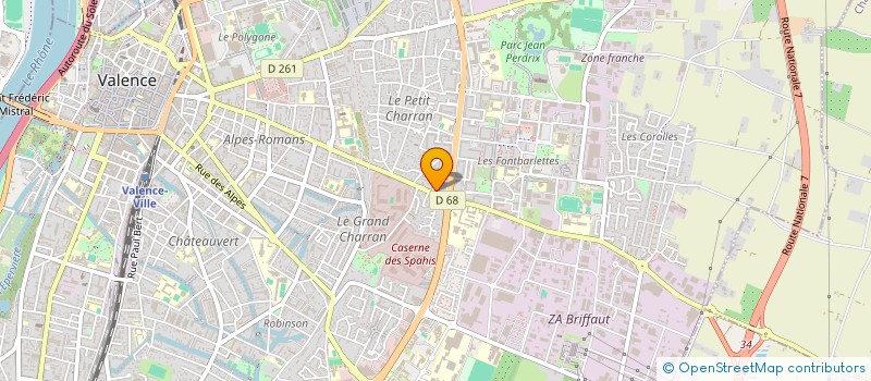 localisation de l'entreprise MADAME BERENICE DERUNES  VALENCE