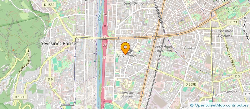 localisation de l'entreprise MADAME BERENICE DIALO  GRENOBLE