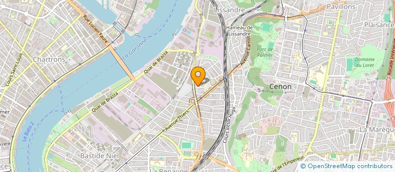 localisation de l'entreprise MADAME BERENICE DUBOIS  CENON