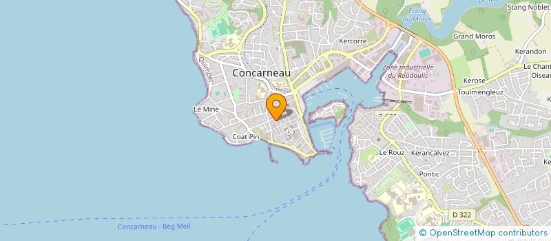 localisation de l'entreprise MADAME BERENICE ECOBICHON à CONCARNEAU