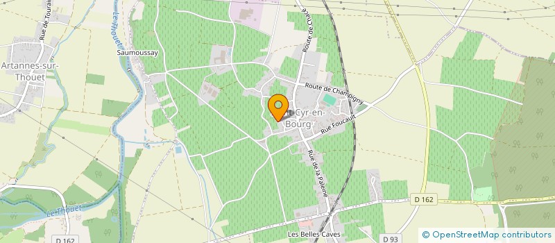 localisation de l'entreprise MADAME BERENICE FREUCHET  BELLEVIGNE-LES-CHATEAUX