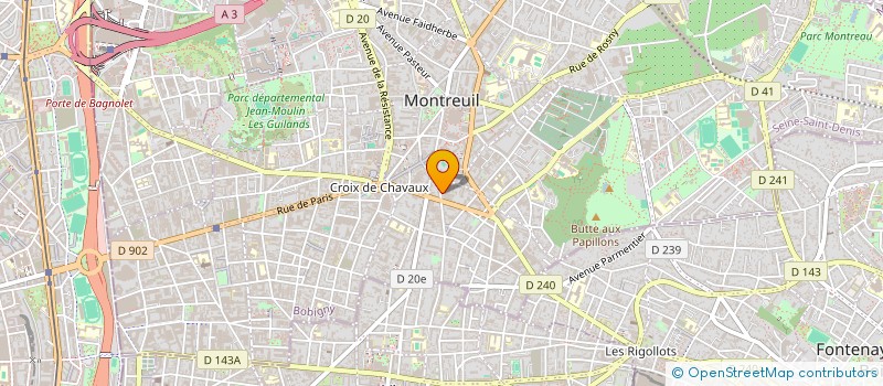 localisation de l'entreprise MADAME BERENICE GALIMARD à MONTREUIL