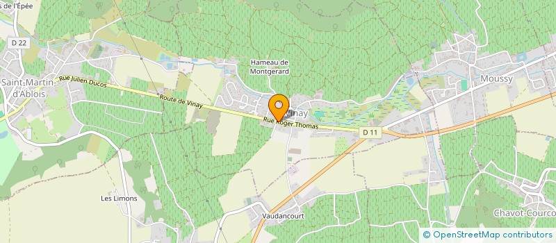 localisation de l'entreprise MADAME BERENICE GUINARD  VINAY