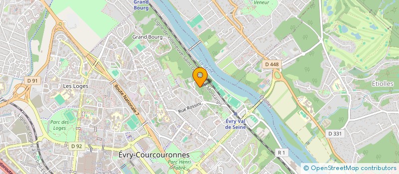 localisation de l'entreprise MADAME BERENICE GURGEY  EVRY-COURCOURONNES