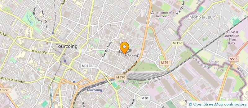 localisation de l'entreprise MADAME BERENICE HAMEZ  TOURCOING