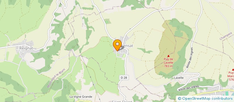 localisation de l'entreprise MADAME BERENICE JOAL à CLEMENSAT