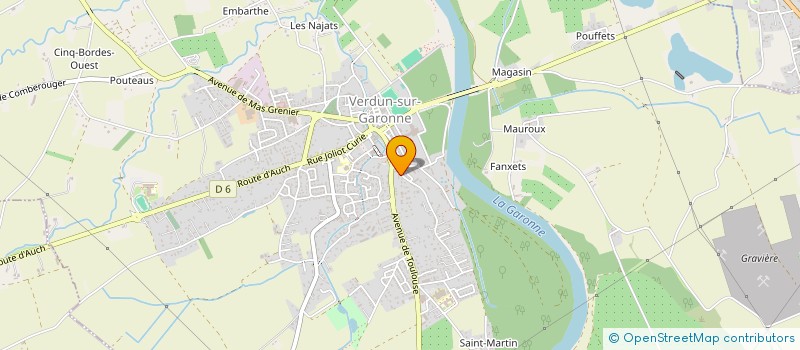 localisation de l'entreprise MADAME BERENICE LABAYSSE à VERDUN-SUR-GARONNE