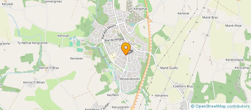 localisation de l'entreprise MADAME BERENICE LE CORRE  CAUDAN