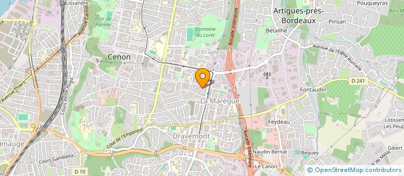 localisation de l'entreprise MADAME BERENICE LOPEZ à CENON