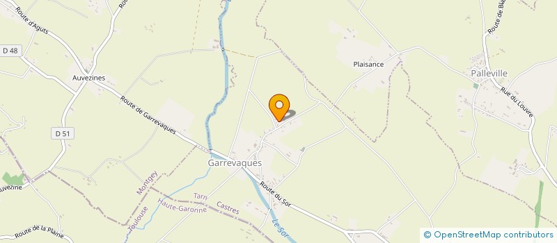 localisation de l'entreprise MADAME BERENICE LORTIE  GARREVAQUES