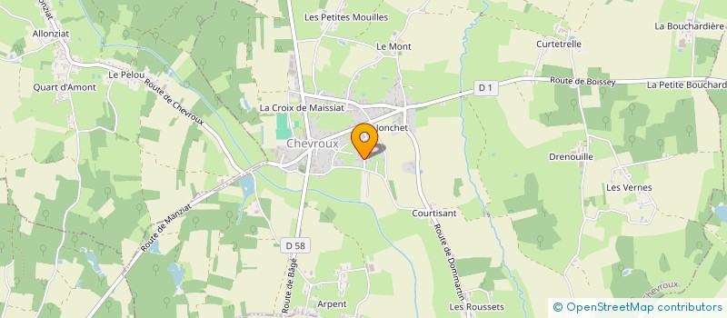 localisation de l'entreprise MADAME BERENICE MARINGUE  CHEVROUX