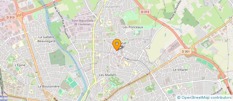 localisation de l'entreprise MADAME BERENICE MASSA MORNET  COULAINES