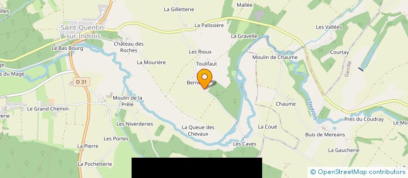 localisation de l'entreprise MADAME BERENICE MAUVY  SAINT-QUENTIN-SUR-INDROIS