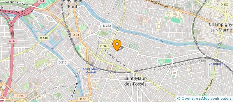 localisation de l'entreprise MADAME BERENICE MONTANE à SAINT-MAUR-DES-FOSSES