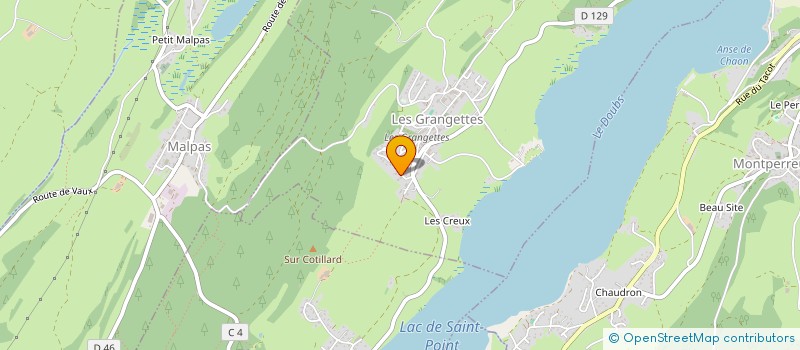 localisation de l'entreprise MADAME BERENICE POMARO  LES GRANGETTES