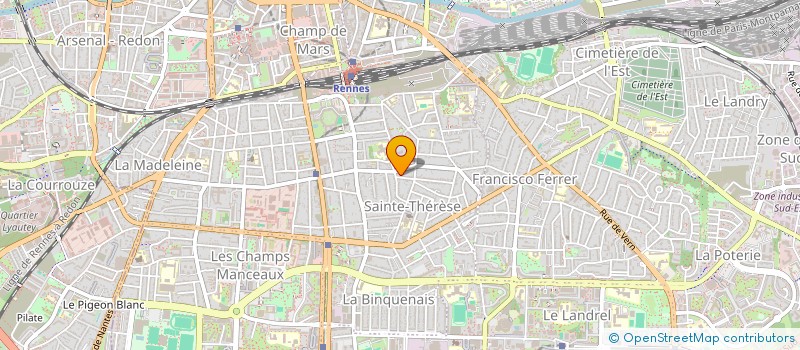 localisation de l'entreprise MADAME BERENICE RALLIER  RENNES