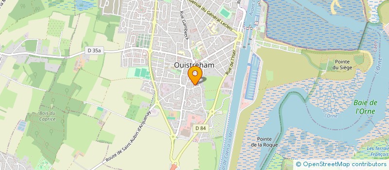 localisation de l'entreprise MADAME BERENICE ROBIN à OUISTREHAM