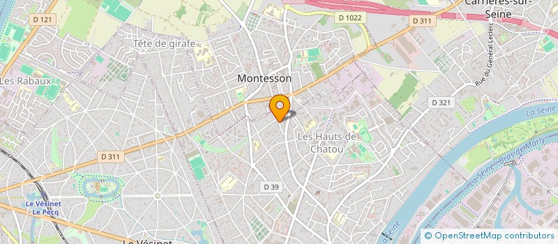 localisation de l'entreprise MADAME BERENICE ROHRER-MISSIAEN  CHATOU