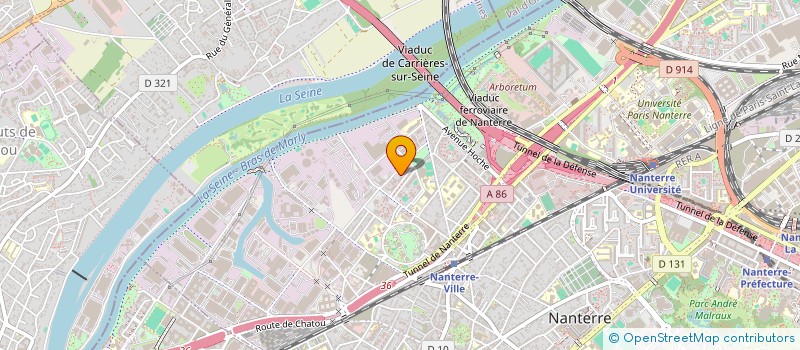 localisation de l'entreprise MADAME BERENICE SAGBO  NANTERRE