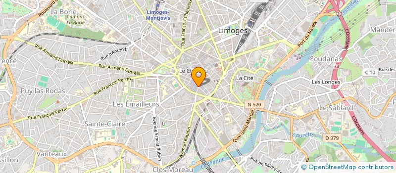 localisation de l'entreprise MADAME BERENICE SAMIT à LIMOGES