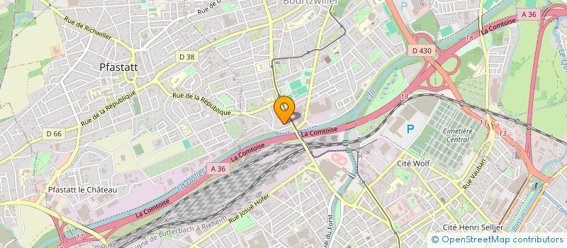 localisation de l'entreprise MADAME BERENICE SIMON  MULHOUSE