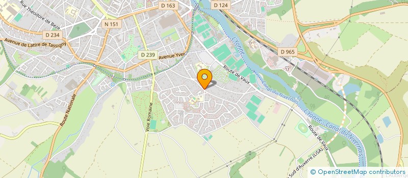 localisation de l'entreprise MADAME BERENICE TILLIER à AUXERRE