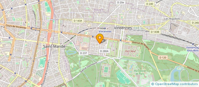 localisation de l'entreprise MADAME BERENICE VELIN à VINCENNES