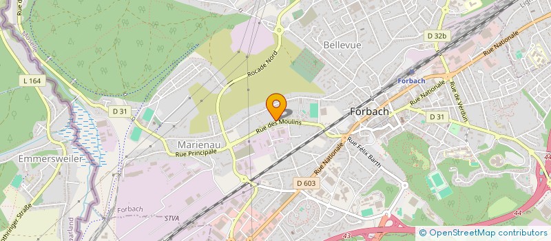 localisation de l'entreprise MADAME BERENICE VOURDON à FORBACH