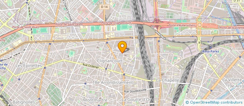 localisation de l'entreprise MADAME BERGAMOTTE DE LA HARPE  PARIS