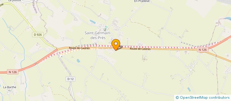 localisation de l'entreprise MADAME BERNADE COMBES  SAINT-GERMAIN-DES-PRES