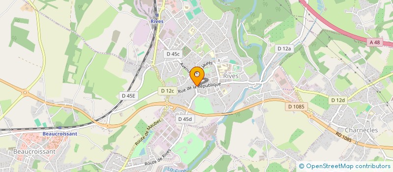 localisation de l'entreprise MADAME BERNADETTE AGERON  RIVES