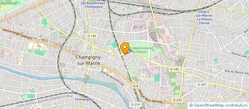 localisation de l'entreprise MADAME BERNADETTE AKEGNIAN à CHAMPIGNY-SUR-MARNE