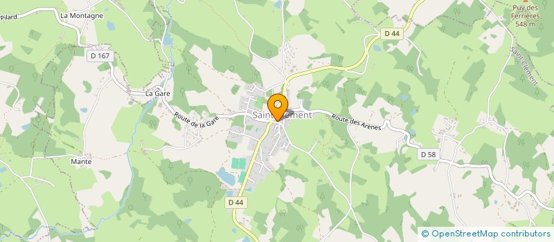 localisation de l'entreprise MADAME BERNADETTE ALBIER  SAINT-CLEMENT