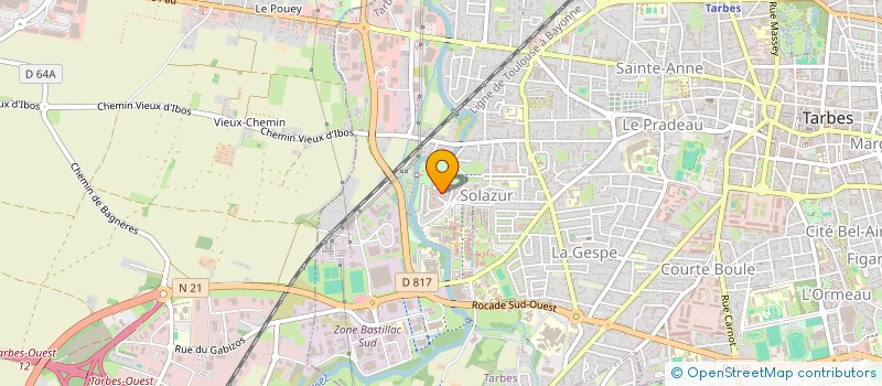 localisation de l'entreprise MADAME BERNADETTE ALDAITZ  TARBES