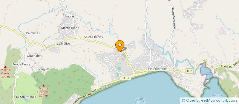 localisation de l'entreprise MADAME BERNADETTE ALEXANDRE-ALEXIS  LE DIAMANT