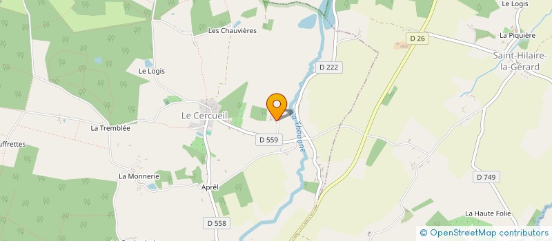 localisation de l'entreprise MADAME BERNADETTE ALLAIS à LE CERCUEIL