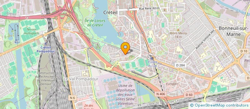 localisation de l'entreprise MADAME BERNADETTE AMVOUNA  CRETEIL