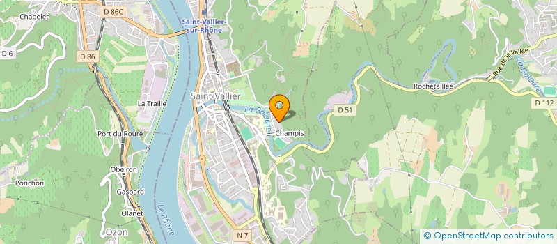 localisation de l'entreprise MADAME BERNADETTE ARIB  SAINT VALLIER