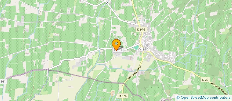 localisation de l'entreprise MADAME BERNADETTE ARNAUD  VISAN