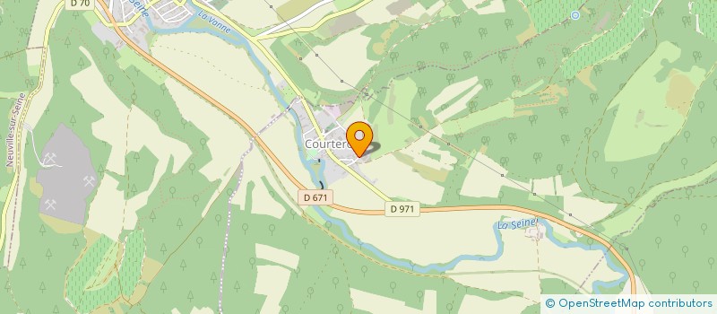 localisation de l'entreprise MADAME BERNADETTE AUBERT  COURTERON