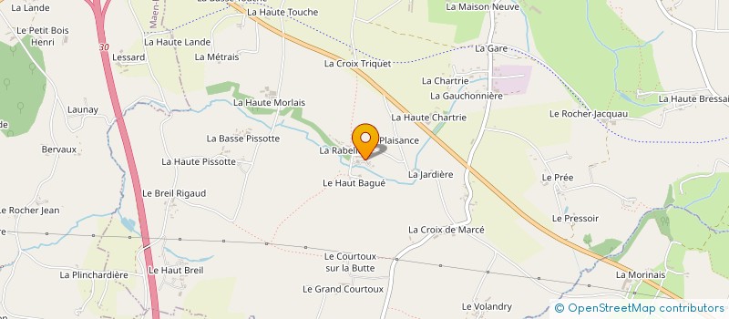 localisation de l'entreprise MADAME BERNADETTE AUFFRAY  SAINT-GERMAIN-EN-COGLES