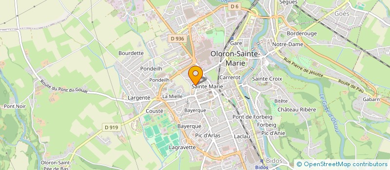 localisation de l'entreprise MADAME BERNADETTE AVOME ONDO  OLORON-SAINTE-MARIE