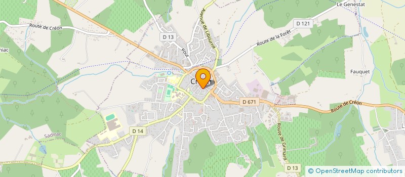 localisation de l'entreprise MADAME BERNADETTE AYMEN DE LEGEARD  SADIRAC