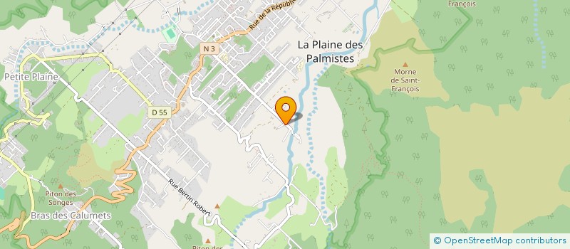 localisation de l'entreprise MADAME BERNADETTE AZOR à LA PLAINE-DES-PALMISTES